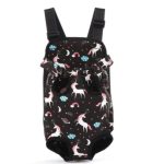 Rainbow Breathable Portable Backpack Carrier For Small Dog