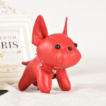 Frenchie Bulldog Leather Keychain