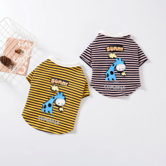 Giraffe Stripes Polo Shirt for French Bulldogs