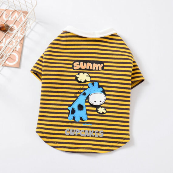 Giraffe Stripes Polo Shirt for French Bulldogs