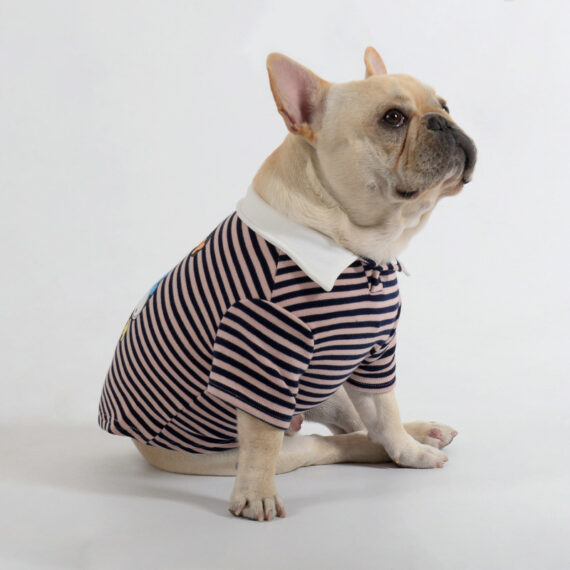 Giraffe Stripes Polo Shirt for French Bulldogs