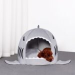 Shark Bite French Bulldog Cozy Bed