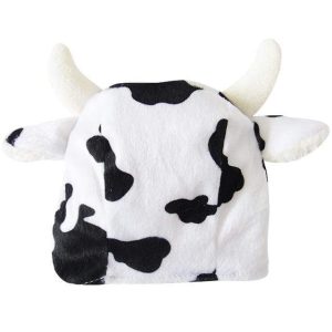 Cow Christmas Hat Dog Costume