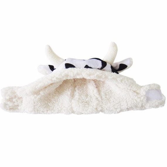 Cow Christmas Hat Dog Costume