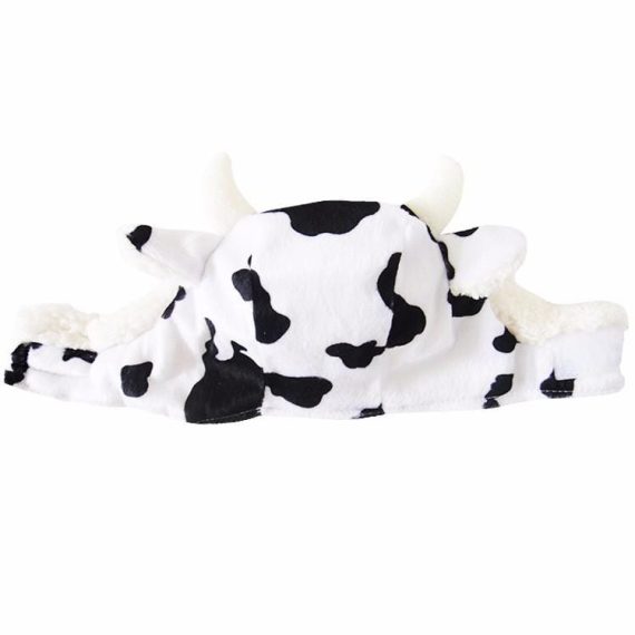 Cow Christmas Hat Dog Costume