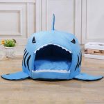 Shark Bite French Bulldog Cozy Bed