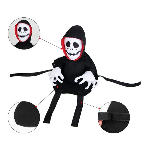 Ghost Rider French Bulldog Costume
