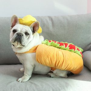 Basic Hotdog French Bulldog Costume