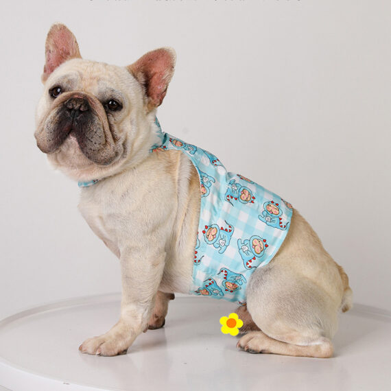 French Bulldog Anti-Heatstroke Vest with Matching Cooling Ice Scarf