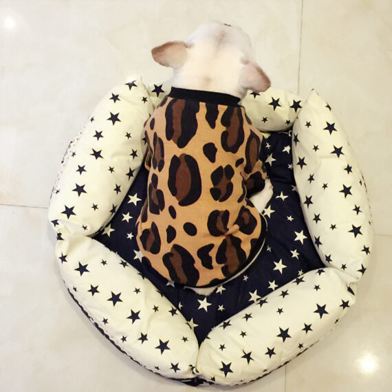 Leopard Print French Bulldog Spring T-Shirt