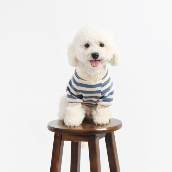 Striped Cotton Frenchie Sweatshirt