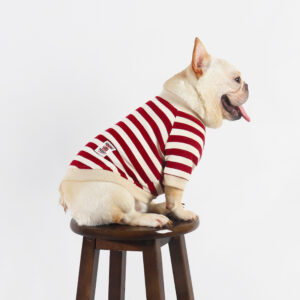 Striped Cotton Frenchie Sweatshirt