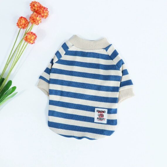 Striped Cotton Frenchie Sweatshirt