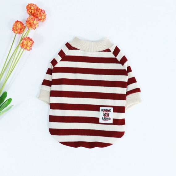 Striped Cotton Frenchie Sweatshirt