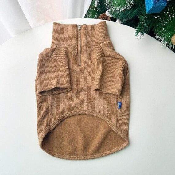 Basic French Bulldog Zip Up Sweater