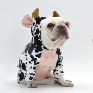 Cow French Bulldog Hoodie