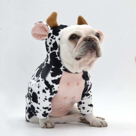 Cow French Bulldog Hoodie