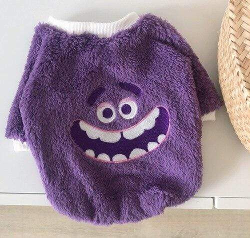 Fleece Monster French Bulldog Sweater