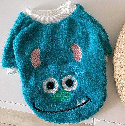 Fleece Monster French Bulldog Sweater
