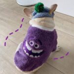 Fleece Monster French Bulldog Sweater