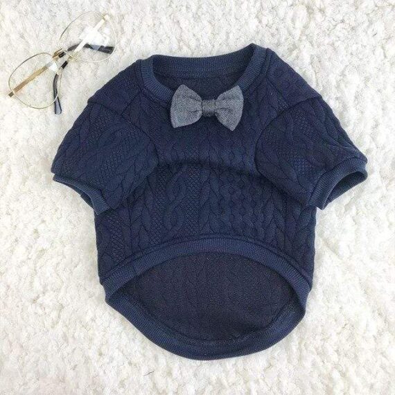 French Bulldog Bow Sweater