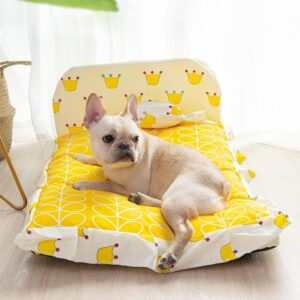 Royal Comfort Crown Bed for French Bulldogs