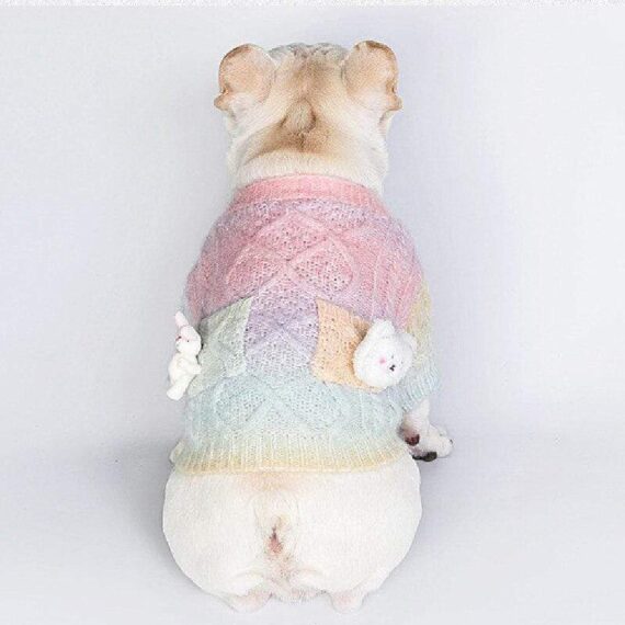 Knitted Pastel French Bulldog Sweater