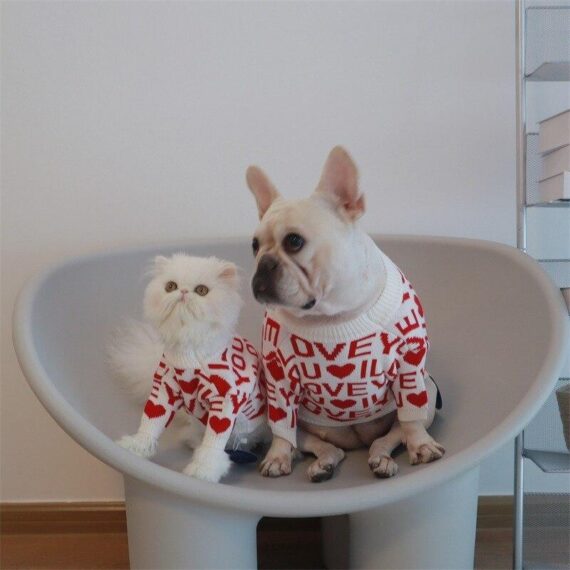 Love U French Bulldog Sweater