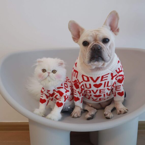 Love U French Bulldog Sweater