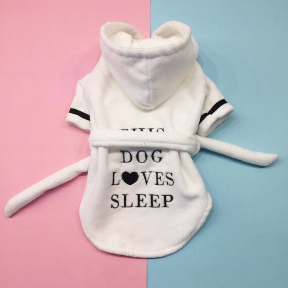 Luxury Frenchie Sleepy Time Bathrobe