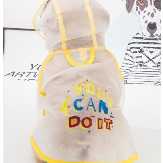 You Can Do It Clear Raincoat Jacket