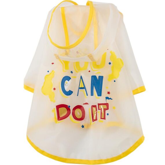 You Can Do It Clear Raincoat Jacket