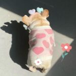 Pink Fuzzy Hearts French Bulldog Sweater