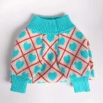 Plaid Hearts French Bulldog Sweater