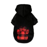 Plaid Paw French Bulldog Hoodie