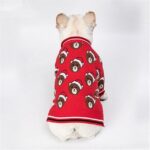 Santa Bear French Bulldog Cardigan
