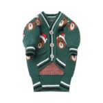 Santa Bear French Bulldog Cardigan