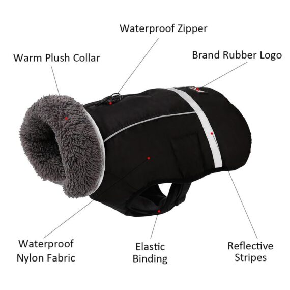 Waterproof Winter Parka for French Bulldogs