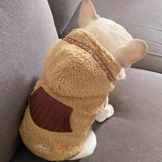 Cozy Stars French Bulldog Winter Hoodie