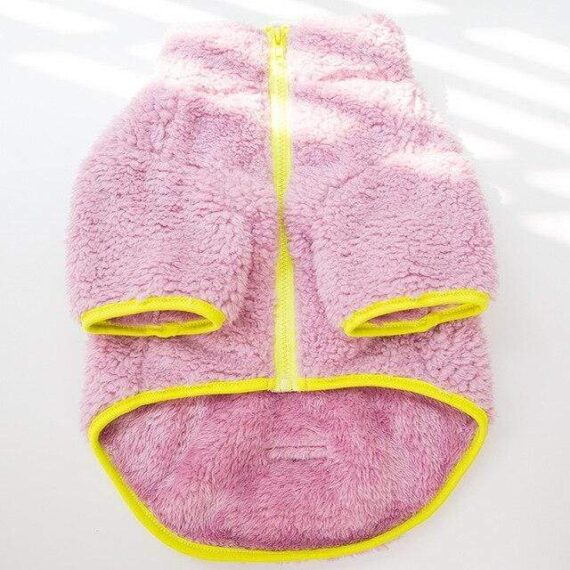 Zip Fuzzy Frenchie Jacket