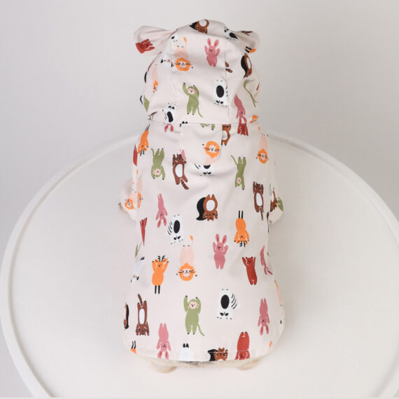 Cartoon French Bulldog Raincoat
