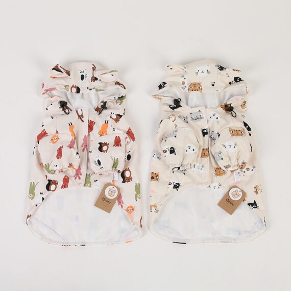 Cartoon French Bulldog Raincoat