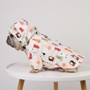 Cartoon French Bulldog Raincoat