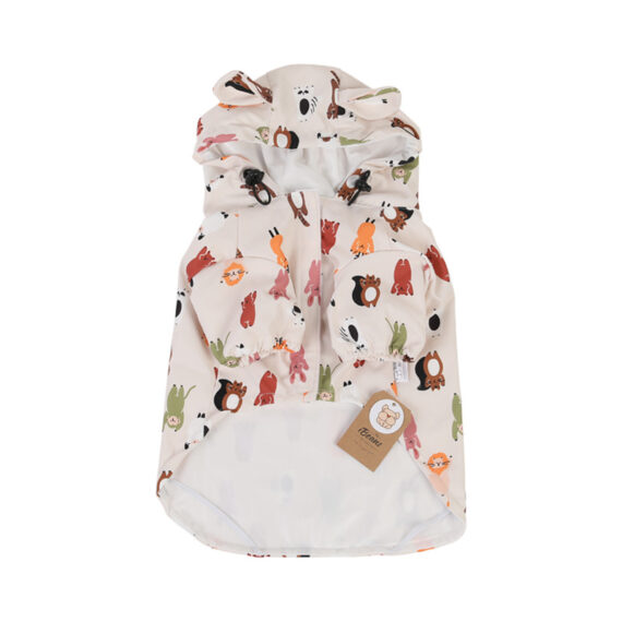 Cartoon French Bulldog Raincoat