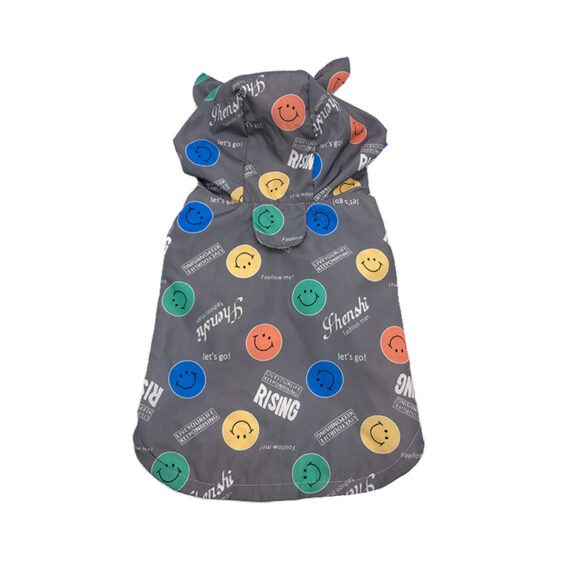 Smiley and Bears French Bulldog Raincoat Windbreaker