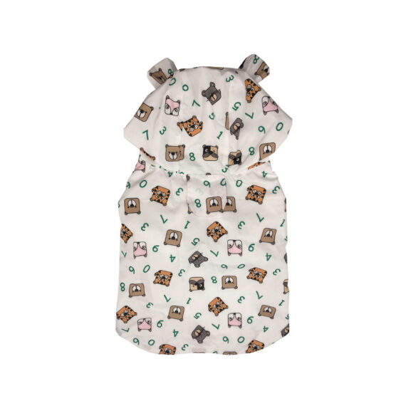 Smiley and Bears French Bulldog Raincoat Windbreaker