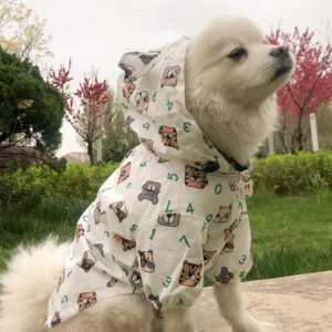 Smiley and Bears French Bulldog Raincoat Windbreaker