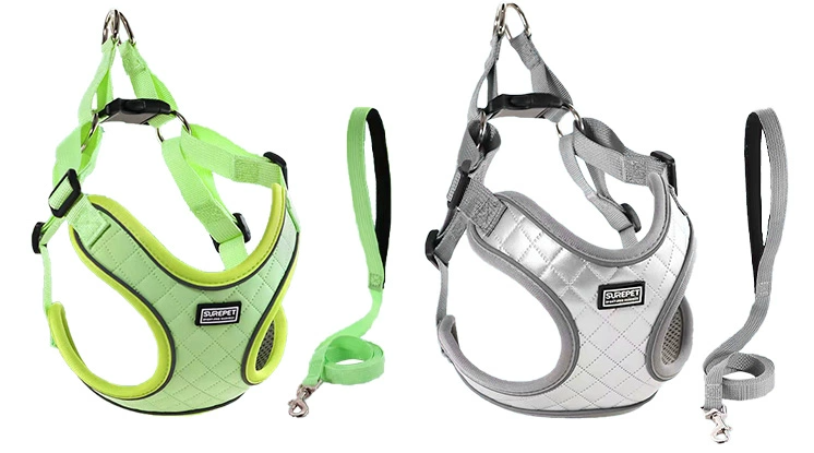Dog Vest Style Leather Harness Waterproof and Anti-fouling
