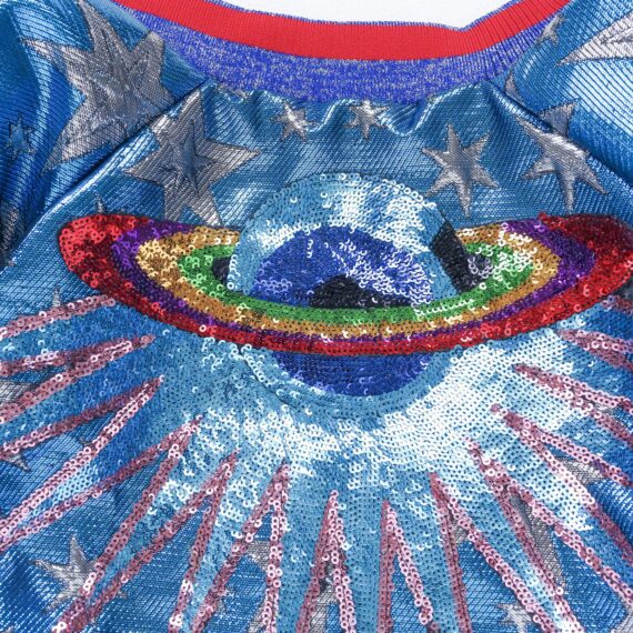 Cosmic Sparkle Bomber Jacket for French Bulldogs
