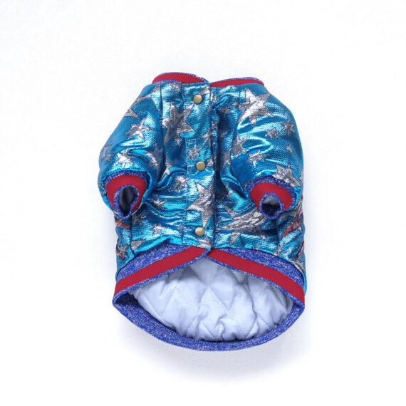 Cosmic Sparkle Bomber Jacket for French Bulldogs